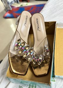 Embellished Crystal Sandals (👡 41 /8 Size)