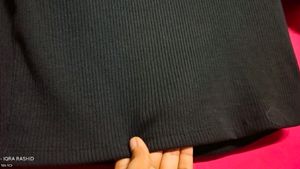 Black Polo Crop Top