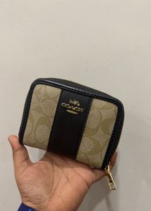 Coach Signature Zip Wallet