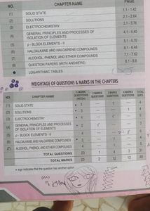 Chemistry Class 12 Both Parts
