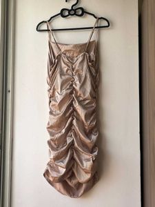 Gold Bodycon Mini Dress