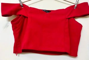 🍒 Hot Red Off Shoulder top 🔥