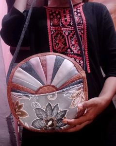 Unique Handmade Patchwork Floral Shoulder Bag