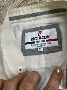 Men&#39;s Richlook Casual XL off white Shirt