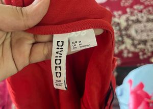 Red Long Sleeve Top