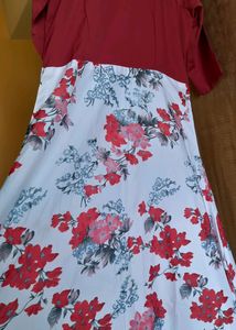 Colour Block Floral Dress