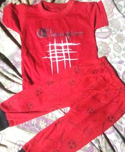 Baby Clothes Paint And T Shirt Red Colour