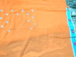 Exclusive Fancy Saree - Embroidered Detail