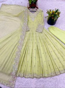 New Standard Beautiful Pakistani Gown Dress Inpote