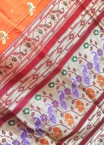 Orange Paithani Saree