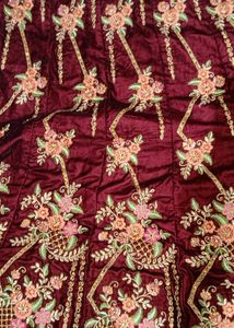 Maroon Embroidered Lehenga Choli