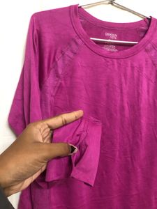 Danskin Now Pink Long Sleeve T Shirt
