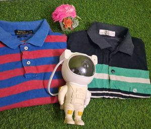 Striped Polo Shirt Pack of 2