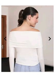 Off-Shoulder Long Sleeve Top