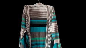 Kalt Cotton 3/4th Sleeves Long Open Shrug