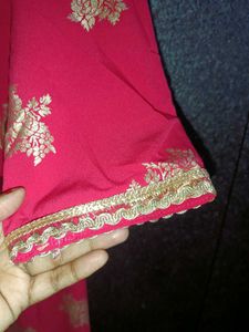 Elegant Pink &amp; Gold Kurta