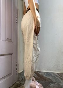 Beige Cargo Pants