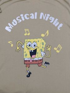 A Cute SpongeBob Oversized Medium Sized Tshirt