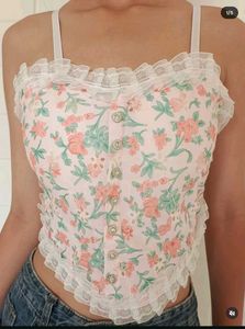 Floral Lace Corset Top