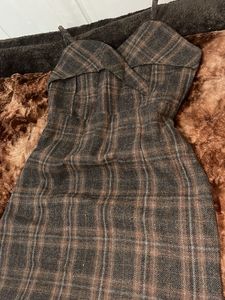 Vintage Plaid Mini Dress