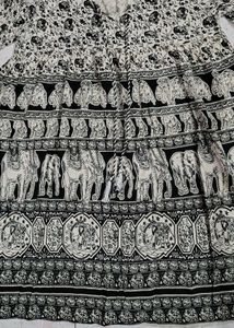 Elephant Print Boho Dress