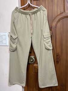 Beige Cargo Trousers