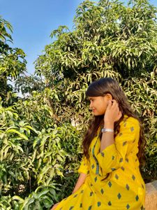 Yellow Printed Kurta