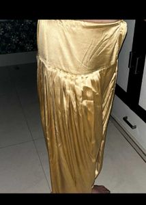 Satin Salwar Golden Colour