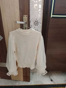 Elegant Sheer Sleeve Top