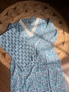 Floral Print Kurta Set