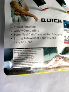 U&amp;i type C data cable 2.5 Amp 1 Meter Best Quality Data Cable