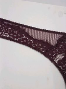 (800)Burgundy Lace G-String Thong Underwear