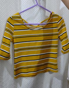 Striped Crop Top