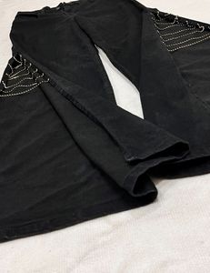 Embellished Black Jeans