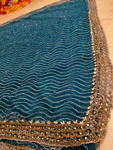 Not Used  New Saree With Unstitched Blouse Piece