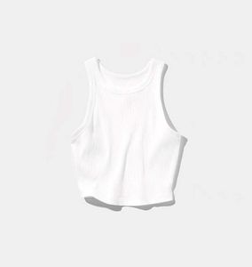 White ribbed tank top 🤍