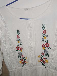 Midi Classic White Dress