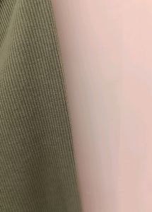 Sage green ribbed full sleeves top