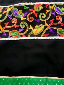Black Embroidered Fabric