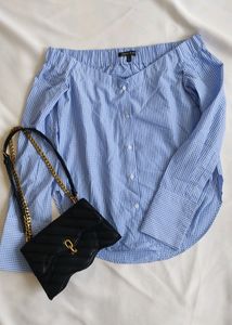 Off-the-Shoulder Gingham Top