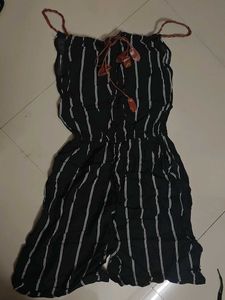 Striped Black Jumpsuit