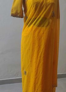 💛 Yellow Work Saree💛