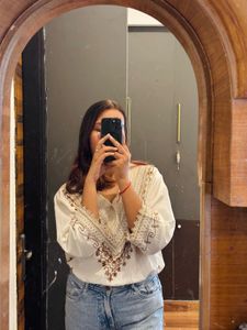 Embroidered Tunic Top