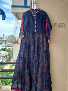 Front Open Kurti With Long Skirt