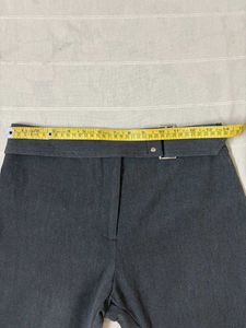 Gray Belted Trousers