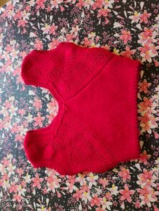 Hand-Knitted Red Balaclava