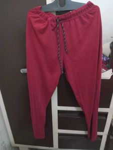 unisex lower Maroon Casual Joggers