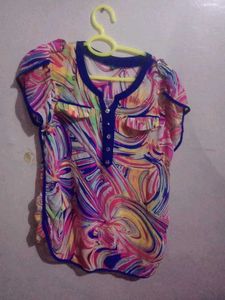 Colorful Print Top