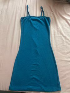 sea green strappy dress