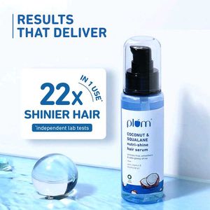 PlumCoconut Nutri-Shine Hair Serum For Smooth, Shi